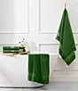 kate spade new york Solid Dot Dobby Zero Twist Cotton Bath Towels, Color:Green - Image 4