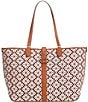 kate spade new york Spade Flower Jacquard Large Open Tote Bag, Color:Burgundy Multi - Image 1