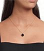kate spade new york Spade Flower Mini Short Pendant Necklace - Image 1