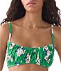 kate spade new york Spring Daisies Shirred Underwire Bralette Swim Top - Image 1