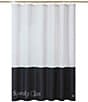 kate spade new york Squeaky Clean Color Block Shower Curtain, Color:Black - Image 2