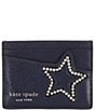 Color:Navy Multi - Image 1 - Starlight Patent Saffiano Leather Card Holder