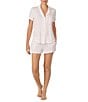 kate spade new york Striped Print Jersey Knit Coordinating Pajama Set - Image 1