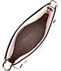 Color:Shimmer Pink - Image 3 - Striped Strap Hudson Messenger Crossbody Bag