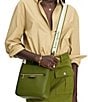 kate spade new york Striped Strap Hudson Messenger Crossbody Bag, Color:Jungle Vine - Image 4