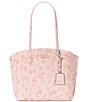 kate spade new york Suite Spring Pansies Tote Bag, Color:Blush Cloud Multi - Image 1