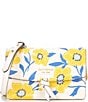 Color:Cream Multi - Image 1 - Sunshine Floral Knott Flap Crossbody Bag