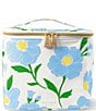 Color:Medium Blue - Image 1 - Sunshine Floral Lunch Tote Bag