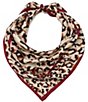 kate spade new york Surreal Leopard Print Silk Square Scarf - Image 1
