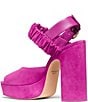 kate spade new york Sylvie Suede Square Toe Platform Sandals - Image 3