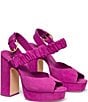 kate spade new york Sylvie Suede Square Toe Platform Sandals - Image 6