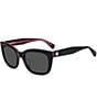 Color:Black - Image 1 - Tammy Rectangle Sunglasses
