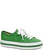 Color:Kate Spade Green - Image 1 - Taylor Canvas Espadrille Sneakers