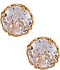 Color:Gold - Image 1 - That Sparkle Round Stud Earrings