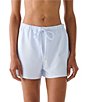 kate spade new york Tide Stripe Tie Front Drawstring Pull-On Short Swim Cover-Up - Image 1
