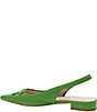 Color:Kate Spade Green - Image 3 - Veronica Perforated Leather Bow Slingback Flats