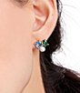 Color:Blue/Multi - Image 4 - Victoria Cluster Stud Earrings