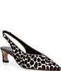 kate spade new york Viv Leopard Print Slingback Kitten Heel Pumps - Image 1
