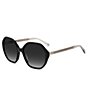 Color:Black - Image 1 - Waverly Geometric Sunglasses