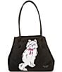 kate spade new york Whiskers Crystal Medium Tote Bag, Color:Black Multi. - Image 1