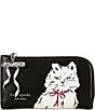 kate spade new york Whiskers Saffiano Leather Small Slim Bifold Wallet, Color:Black - Image 1