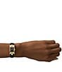 Color:Black - Image 4 - Women's Brookville Three-Hand Black Leather Strap Watch