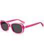 Color:Pink - Image 1 - Women's Dionna 52mm Rectangle Sunglasses