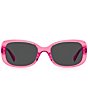 Color:Pink - Image 2 - Women's Dionna 52mm Rectangle Sunglasses