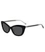 Color:Black - Image 1 - Women's Merida Cat Eye Sunglasses