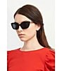 Color:Black - Image 2 - Women's Merida Cat Eye Sunglasses