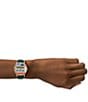 Color:Green - Image 4 - Women's Metro Bookworm Three-Hand Green Leather Strap Watch