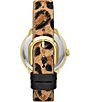 Color:Leopard - Image 3 - Women's Morningside Three-Hand Leopard Faux Calf Hair Leather Strap Watch