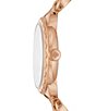 Color:Rose Gold - Image 2 - Women's Morningside Three-Hand Rose Gold-Tone Stainless Steel Bracelet Watch