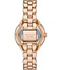 Color:Rose Gold - Image 3 - Women's Morningside Three-Hand Rose Gold-Tone Stainless Steel Bracelet Watch