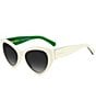 Color:White - Image 1 - Women's Paisleigh Cat Eye Sunglasses