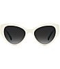 Color:White - Image 2 - Women's Paisleigh Cat Eye Sunglasses