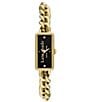 Color:Gold - Image 1 - Women's Dainty Rosedale Analog Gold Stainless Steel Chain Link Bracelet Watch