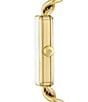Color:Gold - Image 2 - Women's Dainty Rosedale Analog Gold Stainless Steel Chain Link Bracelet Watch