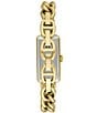 Color:Gold - Image 3 - Women's Dainty Rosedale Analog Gold Stainless Steel Chain Link Bracelet Watch