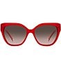 Color:Red - Image 2 - Women's Savanna Square Sunglasses