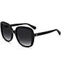 Color:Black - Image 1 - Women's Wenona 56mm Square Sunglasses