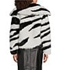 Katherine Kelly Faux Fur Zebra Pattern Coat - Image 2
