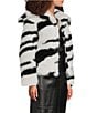 Katherine Kelly Faux Fur Zebra Pattern Coat - Image 4
