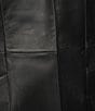 Katherine Kelly Genuine Lamb Leather Tulip Collar Snap Front Coat - Image 5