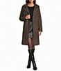 Katherine Kelly Genuine Leather Suede Olive Classic Trench Coat - Image 1