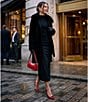 Katherine Kelly Removable Faux Fur Collar Pure Wool Coat - Image 6