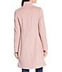 Katherine Kelly Pure Wool Hidden Snap Tulip Collar Coat, Color:Blush - Image 3