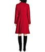 Katherine Kelly Pure Wool Hidden Snap Wing Collar Coat - Image 2