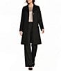 Katherine Kelly Pure Wool Hidden Snap Wing Collar Coat - Image 1