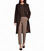 Katherine Kelly Pure Wool Removable Faux Fur Collar Maxi Coat - Image 3